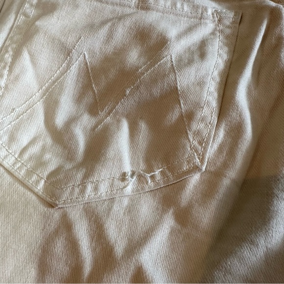 MOTHER High Waisted Rascal Ankle Fray Chalk It Up 27 - Picture 8 of 8